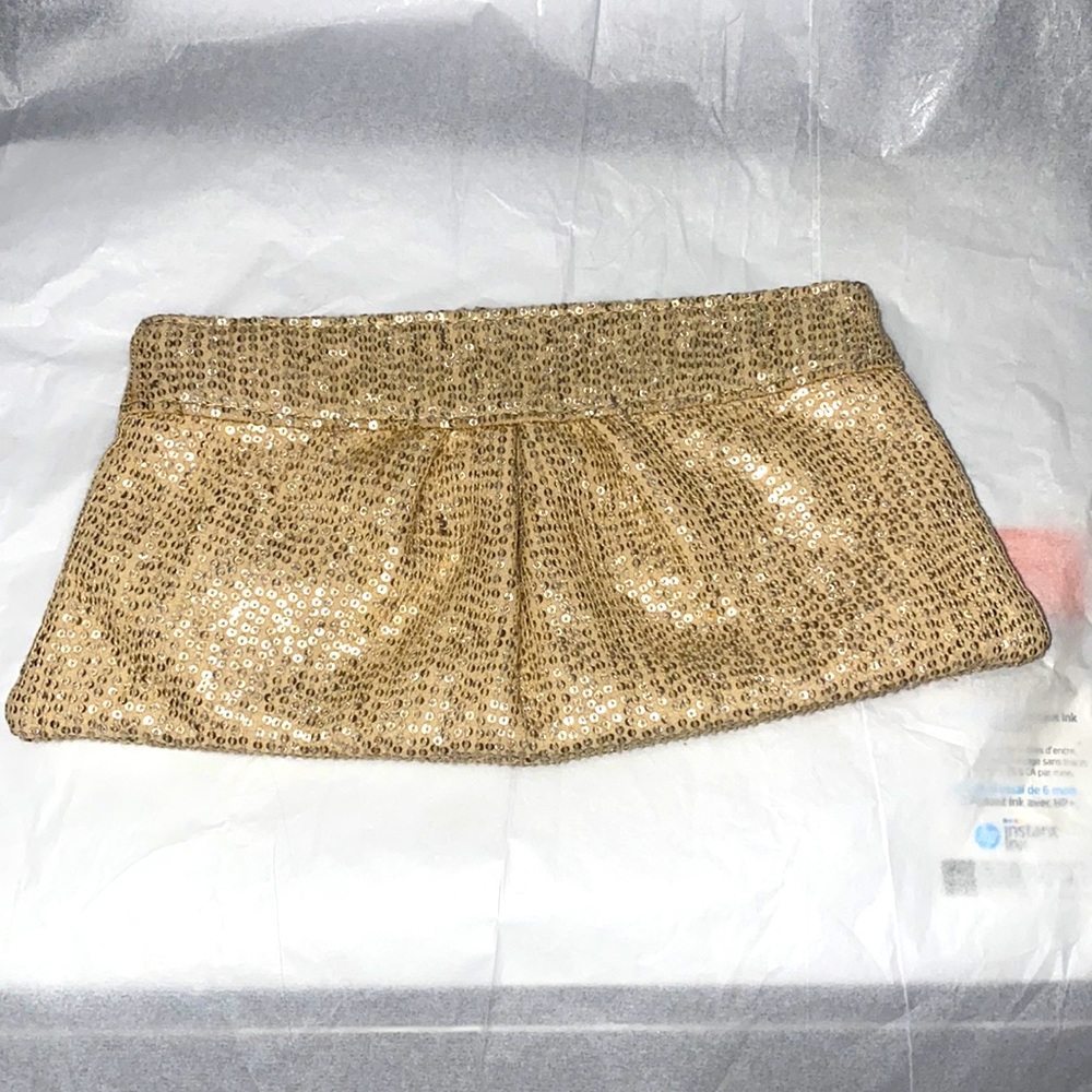 Lauren Merkin gold glimmers clutch - Picture 2 of 5